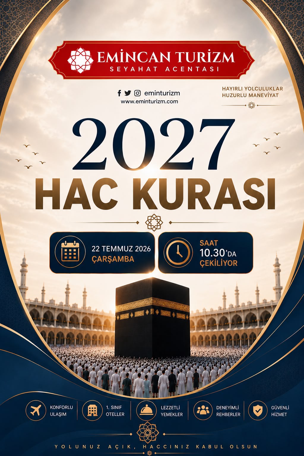 2027 Hac Kurası çekiliyor